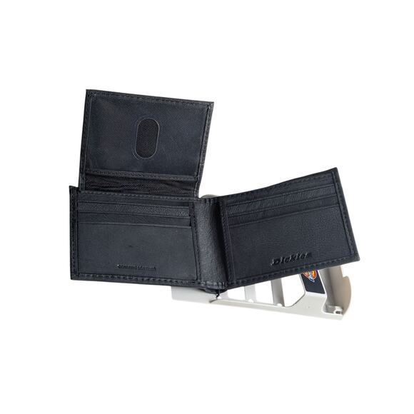 Dickies Genuine Leather Passcase Men's Wallet Black 31D1220003 New Free Shipping - Picture 3 of 7